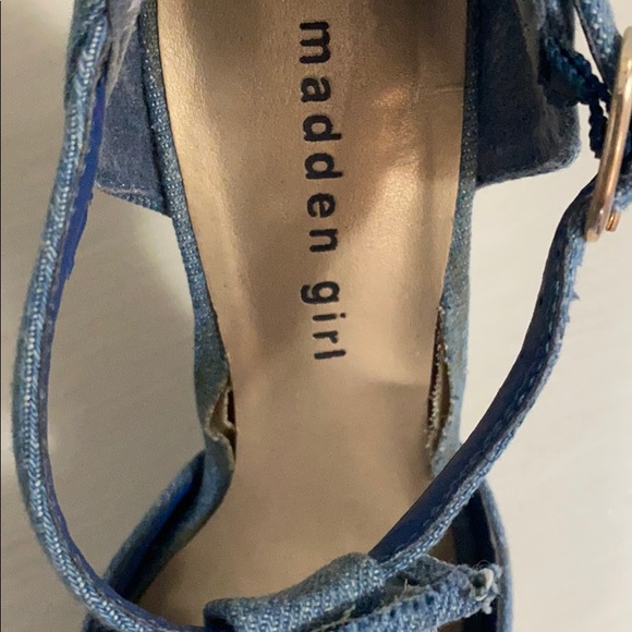 Madden Girl jean-type material heels - Picture 3 of 8